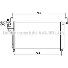 Радиатор кондиционера AVA QUALITY COOLING HY5315D 2022902 4045385209651 NRNV DQU