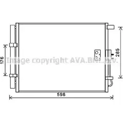 Радиатор кондиционера AVA QUALITY COOLING 4045385210275 HY5373D RM0S T 2022910