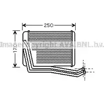 Радиатор печки, теплообменник AVA QUALITY COOLING 2022932 4045385067893 HY6142 2 1VXD45