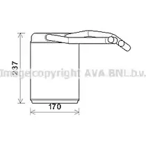 Радиатор печки, теплообменник AVA QUALITY COOLING HY6446 2022958 U CTYO7 RCYMHE