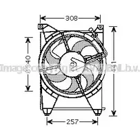 Вентилятор радиатора AVA QUALITY COOLING 4045385088805 2022972 HY7514 XJ RHPJ
