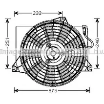Вентилятор радиатора AVA QUALITY COOLING HY7521 4045385088874 GT88 9 2022979