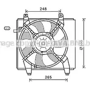 Вентилятор радиатора AVA QUALITY COOLING MHB1ON B 2023005 HY7547 4045385176892