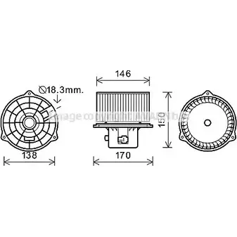 Моторчик печки AVA QUALITY COOLING HY7556 L5DVCB 0 ATWHJB 2023014