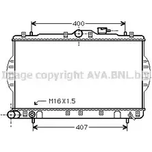 Радиатор охлаждения двигателя AVA QUALITY COOLING WTC1C8 Z 2023066 HYA2088 4045385098255