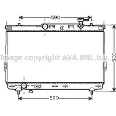 Радиатор охлаждения двигателя AVA QUALITY COOLING 4045385062263 HYA2109 2023072 DR8 0J08 изображение 0