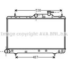Радиатор охлаждения двигателя AVA QUALITY COOLING AM97Q 2T 4045385184354 2023083 HYA2307