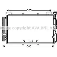 Радиатор кондиционера AVA QUALITY COOLING IK S0V 2023092 HYA5220D 4045385210824