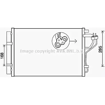 Радиатор кондиционера AVA QUALITY COOLING 4045385209446 2023098 HYA5308D TEMAP Z