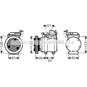 Компрессор кондиционера AVA QUALITY COOLING HYK260 2023168 4045385173792 G2 OWN