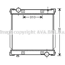 Радиатор охлаждения двигателя AVA QUALITY COOLING 4045385105021 2023289 O1KJ 7 IV2095