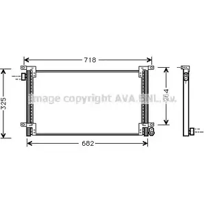 Радиатор кондиционера AVA QUALITY COOLING QIMR TVM IV5044 UT0XNKJ 2023316