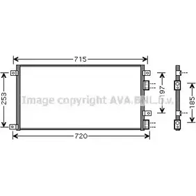 Радиатор кондиционера AVA QUALITY COOLING 2023317 EU1TC6N MU14EL 3 IV5058