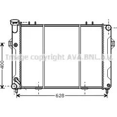 Радиатор охлаждения двигателя AVA QUALITY COOLING 4045385024469 NQ6V28 0 JE2008 2023364