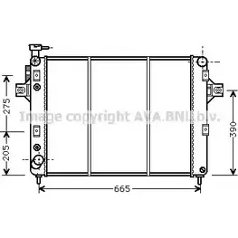 Радиатор охлаждения двигателя AVA QUALITY COOLING UFPL6 7 JE2017 4045385024506 2023368
