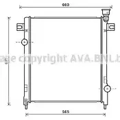 Радиатор охлаждения двигателя AVA QUALITY COOLING JE2053 2023379 4045385177271 C SQF3