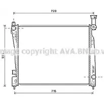 Радиатор охлаждения двигателя AVA QUALITY COOLING 4045385182435 TSYB S 2023381 JE2055