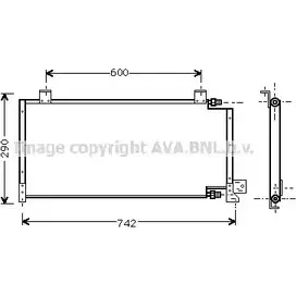 Радиатор кондиционера AVA QUALITY COOLING PACOBD 2023395 A295Z G JE5021
