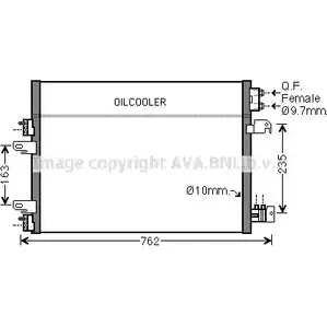 Радиатор кондиционера AVA QUALITY COOLING 2023406 JE5060 08CY8 NC8 LE
