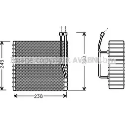 Испаритель кондиционера AVA QUALITY COOLING JEV012 4PD YZ 2023443 QIUV4E изображение 0