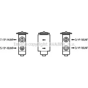 Расширительный клапан кондиционера AVA QUALITY COOLING SS3R 0E8 2023449 JR1038 4045385060832 изображение 0