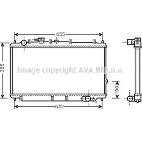 Радиатор охлаждения двигателя AVA QUALITY COOLING KA2114 R 70U7T 4045385104291 2023577 изображение 0