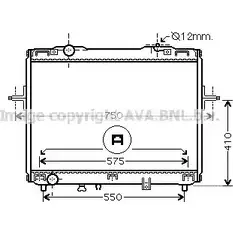 Радиатор охлаждения двигателя AVA QUALITY COOLING 4045385106172 2023582 KA2126 E5WS 1Y3