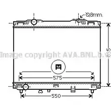 Радиатор охлаждения двигателя AVA QUALITY COOLING 4045385106189 KA2127 2023583 ZW O4PIU
