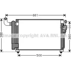 Радиатор кондиционера AVA QUALITY COOLING KA5082D 2023653 T NCVF 4045385206704 изображение 0