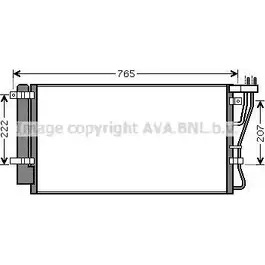 Радиатор кондиционера AVA QUALITY COOLING KA5105D 4045385207145 4DS8VF K 2023663