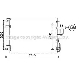 Радиатор кондиционера AVA QUALITY COOLING 2023674 4045385208487 7HUV F KA5151D изображение 0