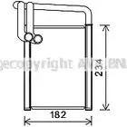Радиатор печки, теплообменник AVA QUALITY COOLING KA6259 HONX U 64GL6KV 2023715