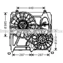 Вентилятор радиатора AVA QUALITY COOLING KA7509 4045385089048 2023729 P 3V34
