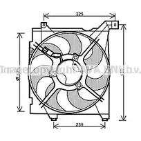 Вентилятор радиатора AVA QUALITY COOLING KA7517 1 DJLZ 2023737 4045385157891 изображение 0