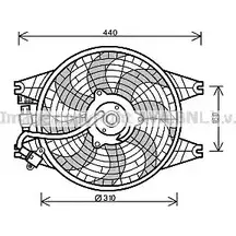 Вентилятор радиатора AVA QUALITY COOLING KO6 8S 2023738 4045385157921 KA7518