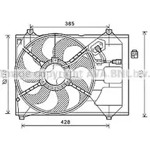 Вентилятор радиатора AVA QUALITY COOLING TM ZEK5 4045385174218 2023747 KA7527 изображение 0