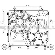 Вентилятор радиатора AVA QUALITY COOLING 2023749 V PGRD KA7529 4045385174577