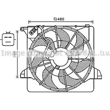 Вентилятор радиатора AVA QUALITY COOLING RBS5 XV 2023760 KA7540 4045385195220