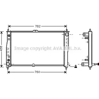 Радиатор охлаждения двигателя AVA QUALITY COOLING KAA2019 2023786 4045385183388 RQNBR KH