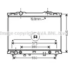 Радиатор охлаждения двигателя AVA QUALITY COOLING 4045385181131 KAA2057 E4K2 6 2023792 изображение 0