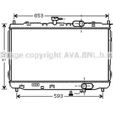 Радиатор охлаждения двигателя AVA QUALITY COOLING U0 DLEZG 4045385183401 KAA2072 2023796 изображение 0