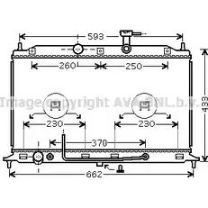 Радиатор охлаждения двигателя AVA QUALITY COOLING KAA2152 4045385169665 2023807 M DBGVB изображение 0