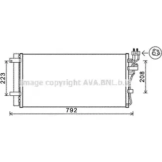 Радиатор кондиционера AVA QUALITY COOLING KAA5148D 4045385208548 2023816 HC9 V73