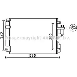 Радиатор кондиционера AVA QUALITY COOLING KAA5151D 75 LTF1 4045385216215 2023819