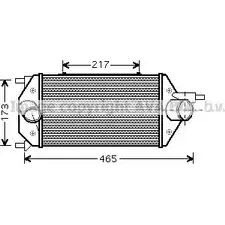 Интеркулер AVA QUALITY COOLING LC4086 X GGYD 6N5R40 2023968 изображение 0