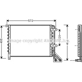 Радиатор кондиционера AVA QUALITY COOLING YW YYOD 6CAMCX 2023976 LC5063 изображение 0