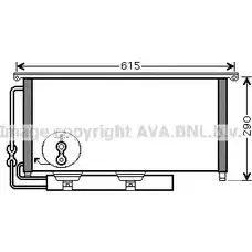 Радиатор кондиционера AVA QUALITY COOLING N15Y U 2024024 4045385207077 MC5007D