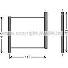 Радиатор охлаждения двигателя AVA QUALITY COOLING 4045385107520 KD OZQ2J MCA2002 2024037 изображение 0