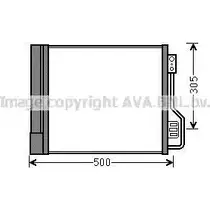 Радиатор кондиционера AVA QUALITY COOLING MCA5013D 4045385208722 2024044 9L3Q 0 изображение 0