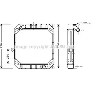 Радиатор охлаждения двигателя AVA QUALITY COOLING RWDV B ME2110 4045385025756 2024059